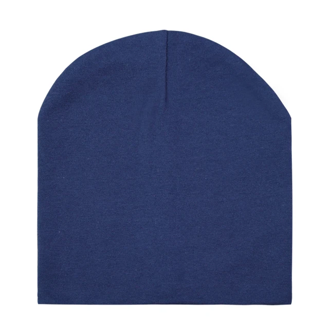 Baby Hats Cotton Solid Color Baby Cap Children's Beanie Hat For Boys And Girls Kids Boys Winter Hat Navy Blue