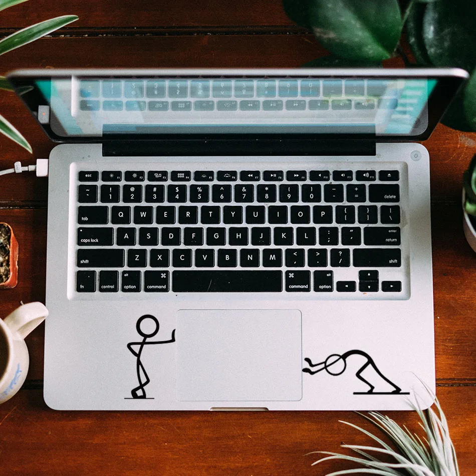 Funny Matchstick Men Notebook Touchpad Decal Laptop Trackpad Sticker for 11" 12" 13" 15 " Macbook Air/ Pro/ Retina Cartoon Decal - Image 2