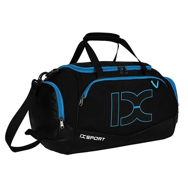 Мужские и женские сумки для спортзала, водонепроницаемая Сумка 40л, сумка на одно плечо для футбола, тренировок, путешествий, багажа - Цвет: Black Blue