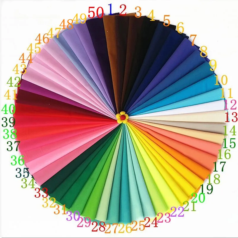 

solid Fabric Patchwork For Sewing Scrapbooking Fat Quarters Tissu Quilt Pattern Telas Fabric Textile Needlework Scraps 20*30cm