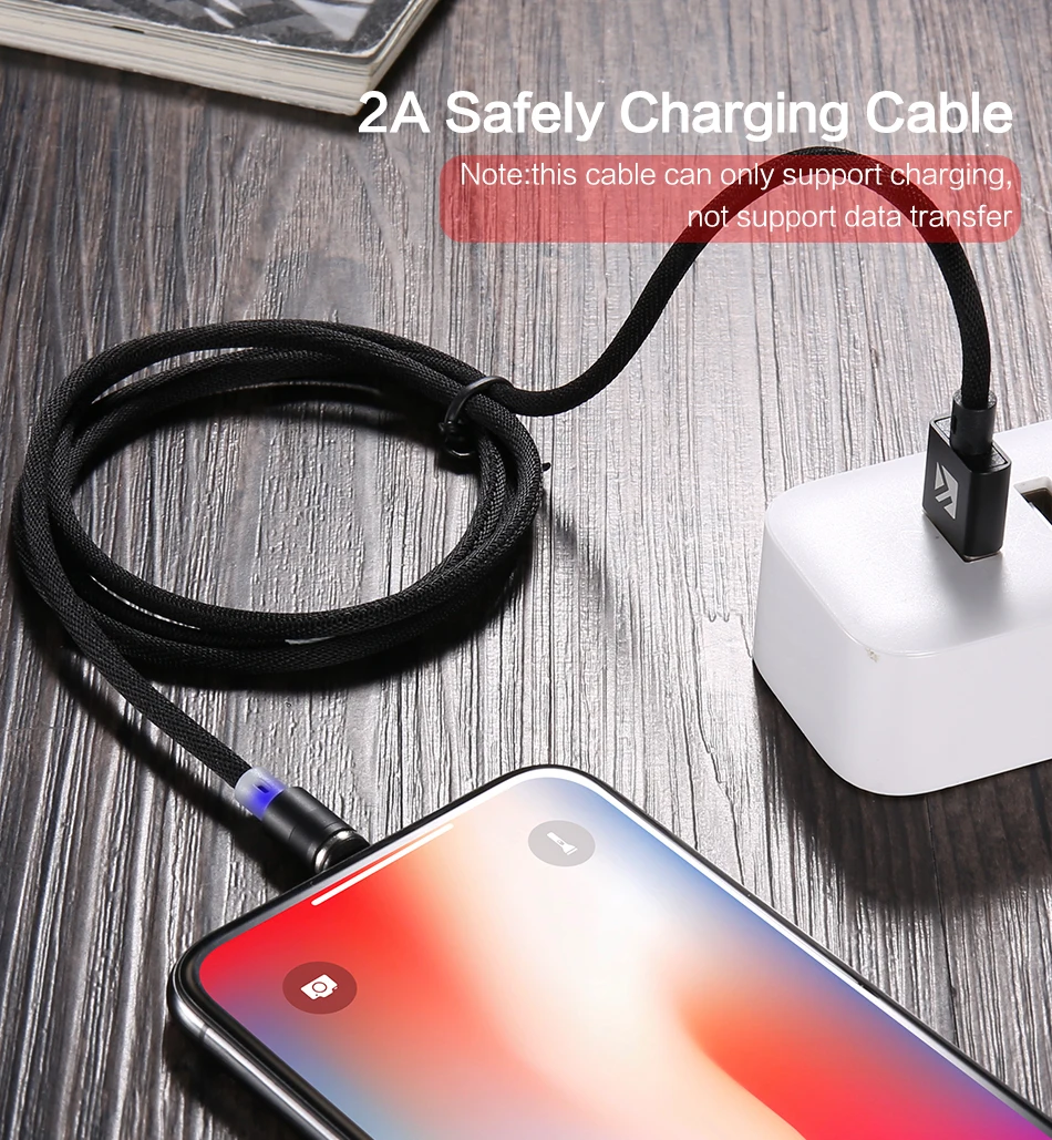 FLOVEME Micro USB кабель 1 м светодиодный магнитный usb type-C кабель для мобильного телефона световые кабели для iPhone samsung S9 Xiaomi зарядное устройство