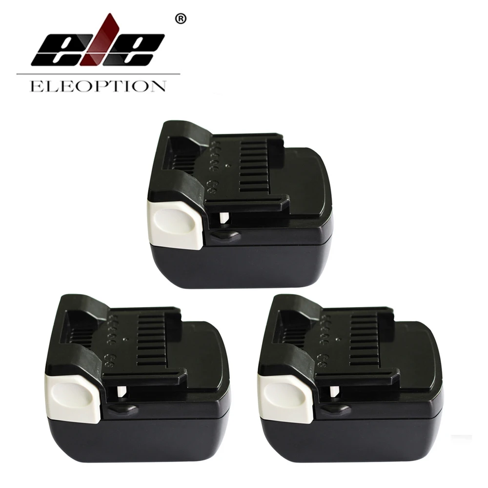 

ELEOPTION 3PCS 3000mAh 3.0Ah 14.4V Li-ion Battery For Hitachi DH 14DSL,329083, 329877, 329901, BSL1415, BSL1430
