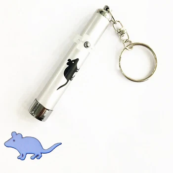 

Portable Funny Pet Kitten Toys LED Pointer Light Pen With Bright Animation Mouse Fish Shadow Cats Training