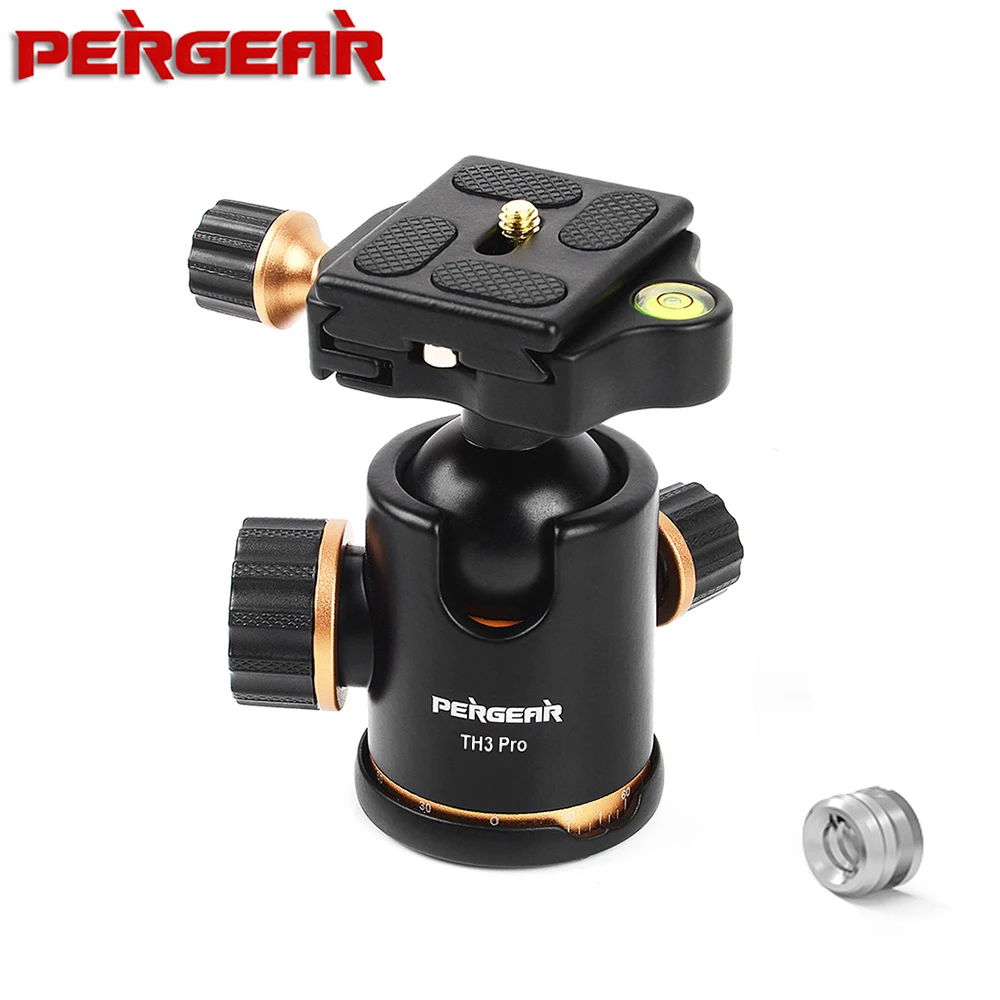 Штатив монопод Pergear TH3 Pro с шаровой головкой и поворотом на 360 градусов адаптерами
