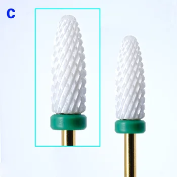 

C lengthening electric nail bits ceramic nail drill bits manicure pedicure Nail polish remover milling machine equipment