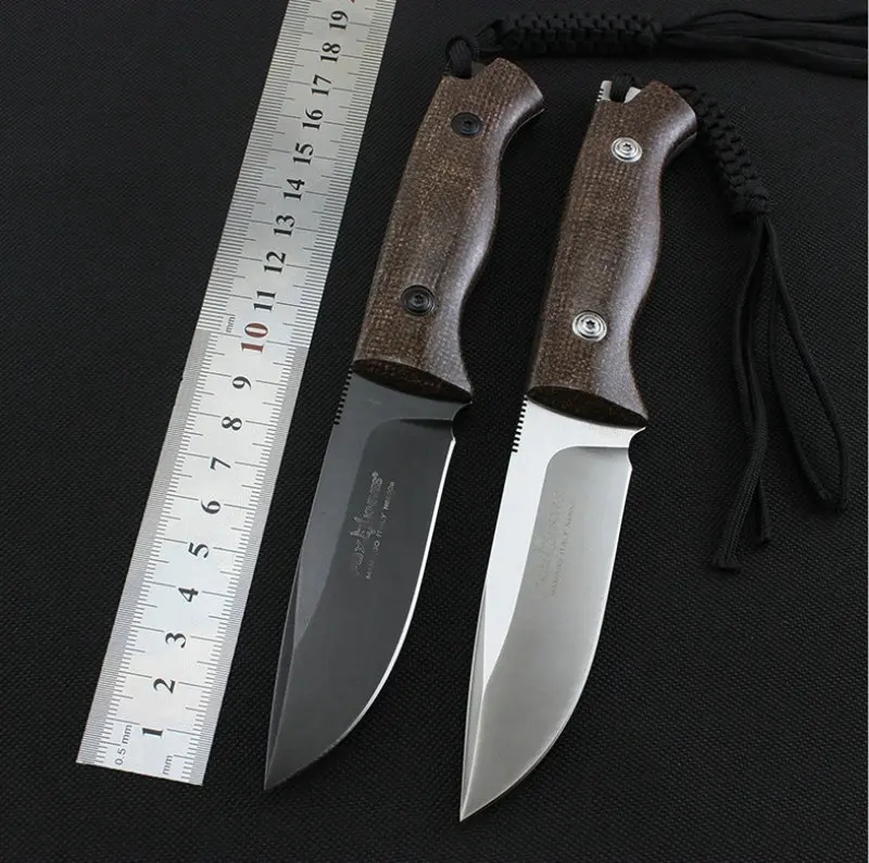 

Trskt D2 Fixed Blade Knife Hunting Camping Survival Knife ,Rescue Outdoor Knives With K Sheath, 0.5mm Thickness ,Tactical Knives