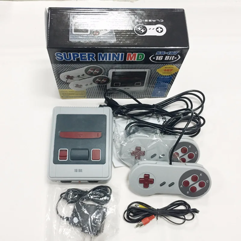 2018 Новый MD16 SG 167 AV версия для 16 бит ТВ игровая консоль игровой консоли с Бесплатная