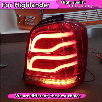 

Tail Lights For Toyota Highlander Kluger 2001-2007 LED Strip Tail Lights Rear Lamp with DRL+Reverse+Signal