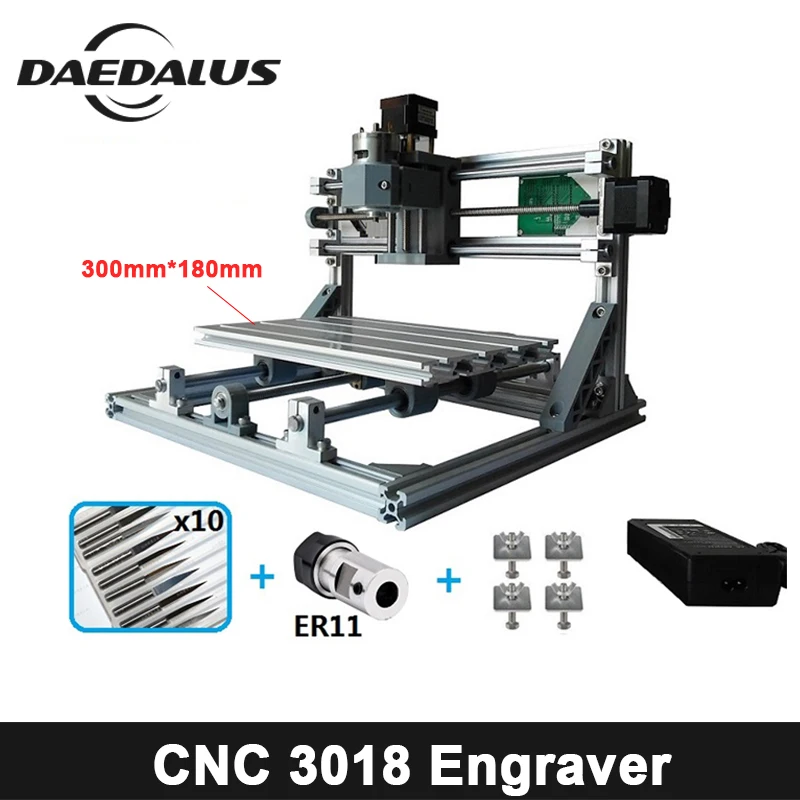 

CNC3018 ER11,DIY Mini CNC Engraving Machine,Pcb Milling Machine,Wood Router,Laser Engraving,CNC Router GRBL Control,Craved Metal