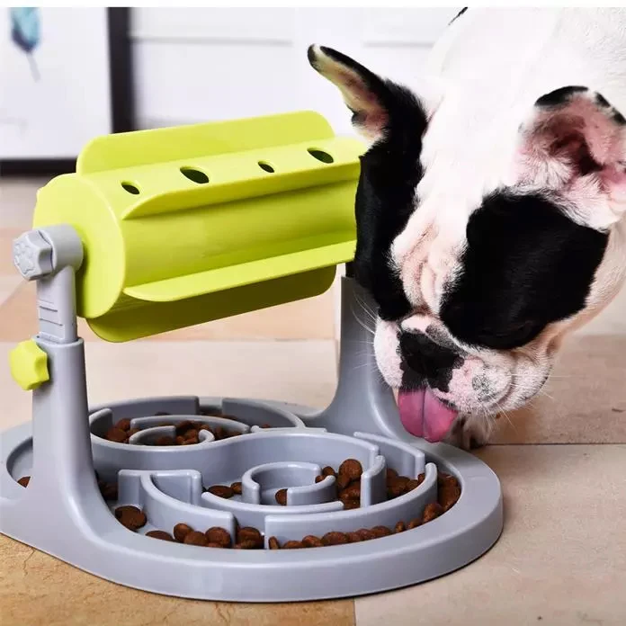 Собака медленно кормушка для домашних животных тренировка IQ игрушечный питатель Здоровое питание для собак