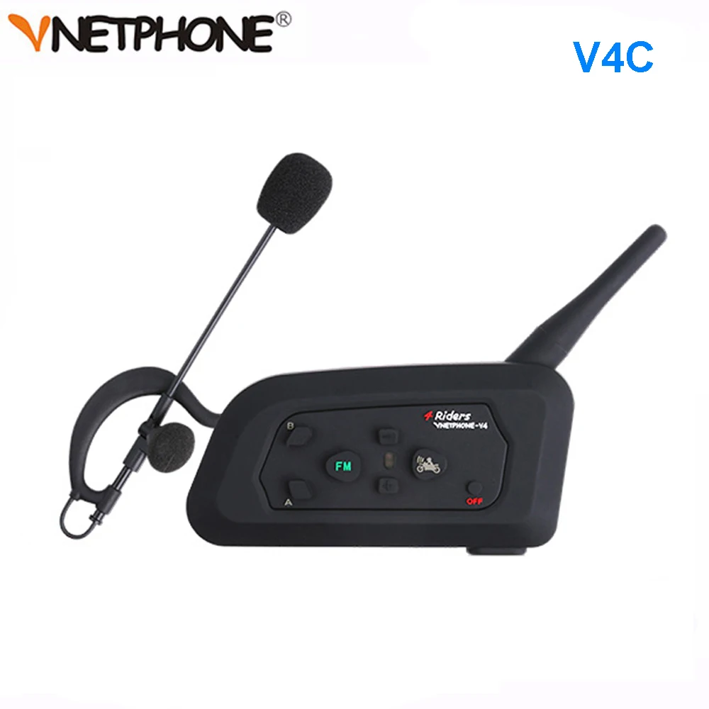Футбол рефери Blueto гарнитура домофон Vnetphone V4C 1200 м полный дуплекс Bluetooth наушники с FM беспроводной футбол домофон