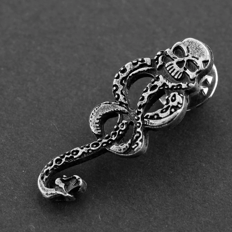

Punk Slytherin Snake Brooch Cool Classic Hogwarts Magic School Slytherin Badge Brooch For Women And Men Fashion Jewelry Gifts