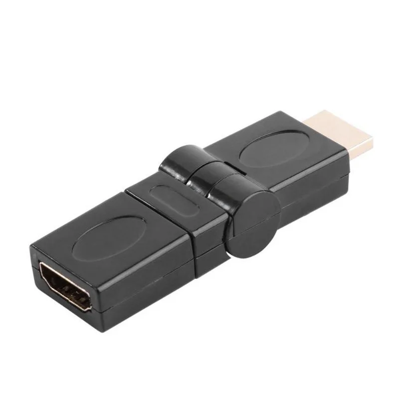 Plug and Play Mini HDMI 1 4 Угловой Тип штекер гнездо 90 180 360 градусов вращающийся адаптер