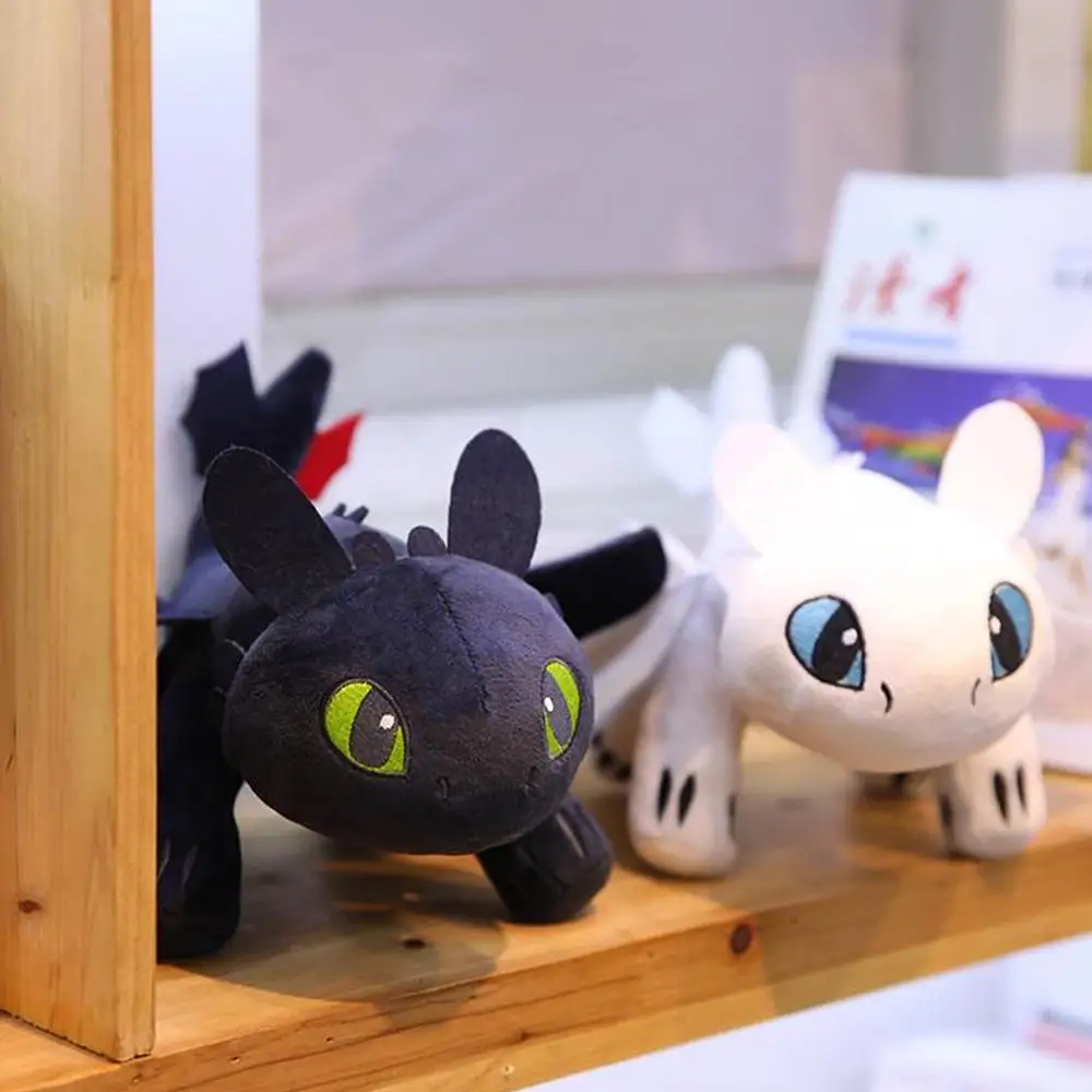 

Cute Night Rage Plush Toys Train Dragon Toothless Dragons sleeping toys Soft Filled Doll Children's Baby gift Appease toy 30