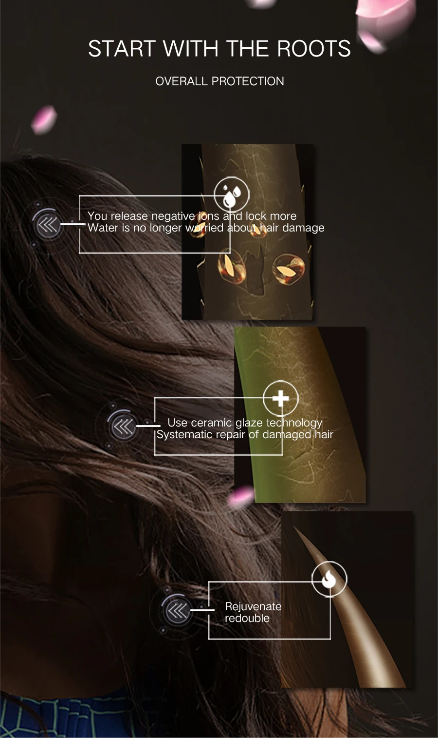 IKV Новое поступление Профессиональные керамические щипцы для завивки волос бигуди Вэйвер Инструменты для укладки конические катушки красный цифровой ЖК-дисплей