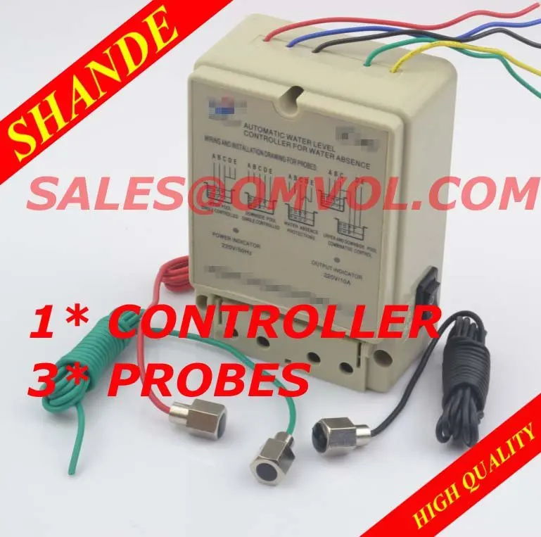 10A float switch type Auto water level controller with 3 probesin