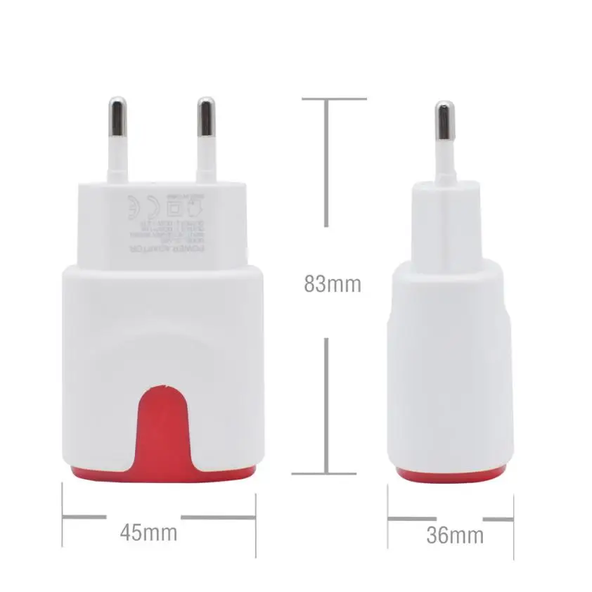 Новые путешествия 5V 3.1A двойной Порты usb-зарядное устройство по стандартам ЕС настенная AC Adptive быстрое зарядное устройство адаптер для samsung S8 для iphone 7 штепсельная вилка европейского стандарта