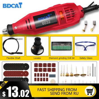 

BDCAT 180w Engraving Electric Rotary Tool Variable Speed Mini Drill Grinding Machine with Power Tools Dremel Tool Accessories