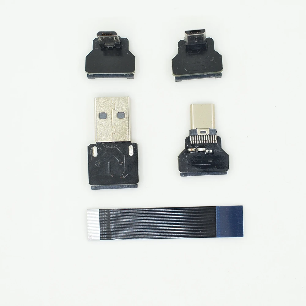 FFC USB Type c кабель FPV аксессуары плоский тонкий ленточный FPC Кабель Micro 90 градусов к