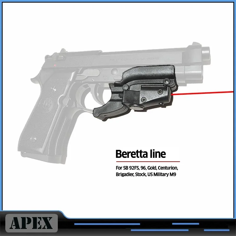 

NEW Tactical Red Laser Sight Device For M92 With Lateral Grooves For Beretta Model 92 96 M9 for hunting free shipping