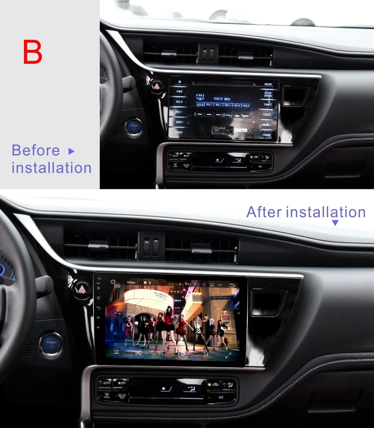 Flash Deal Dinpei Android 9.0 Car Radio Multimedia Player For Toyota Corolla 2017 2018 GPS Navigation CarPaly 4G wifi video 1