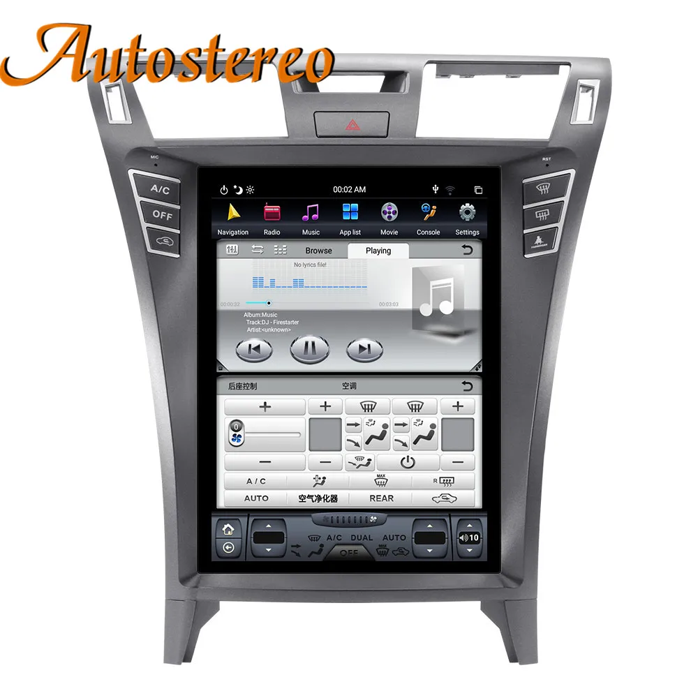 Perfect Android 8.1 Tesla style 4GRAM Car GPS Navigation car No DVD Player For Lexus LS460 radio tape recorder auto head unit multimedia 5