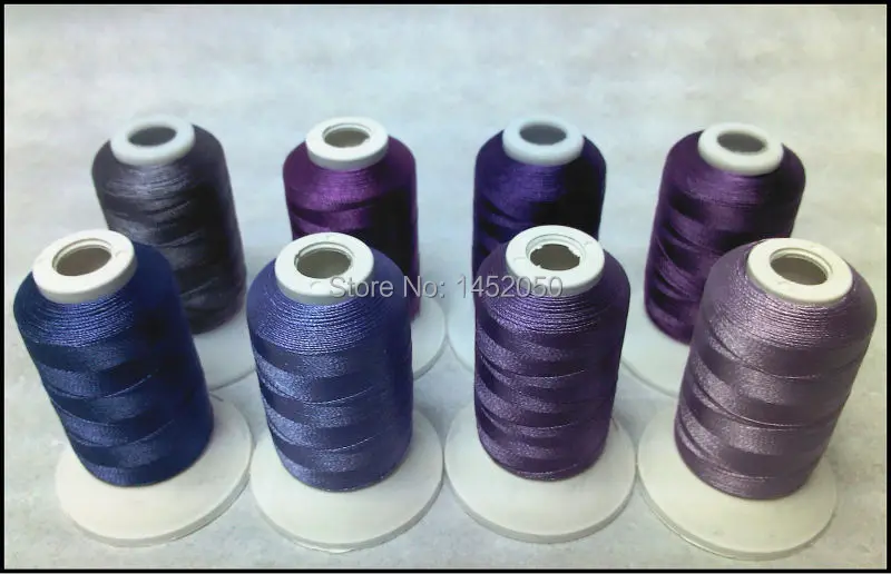 

PURPLE COLORS Embroidery Machine Thread 8 Spools Free Ship