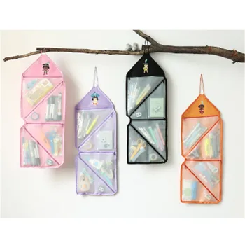 

2019Transparent Portable Storage Bag Travel Folding Wall Decor Hanging Storage Bag Kitchen Bathroom Sundries Storage Bag