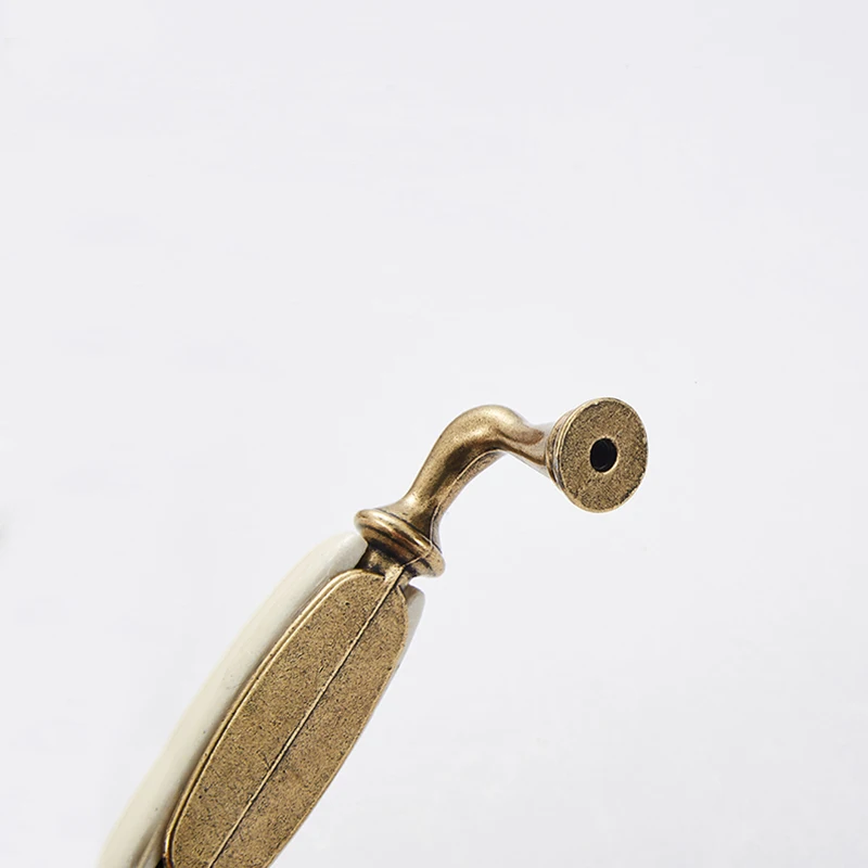 NAIERDI Peony керамические ручки для шкафов из цинкового сплава ручки для выдвижных ящиков Ручки для дверных шкафов мебельные ручки 96 мм/128 мм