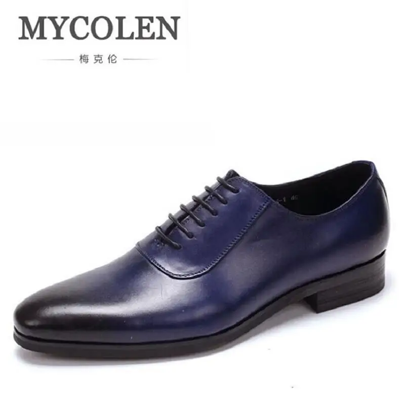 MYCOLEN/Роскошные Дизайнерские Мужские модельные туфли из лакированной кожи