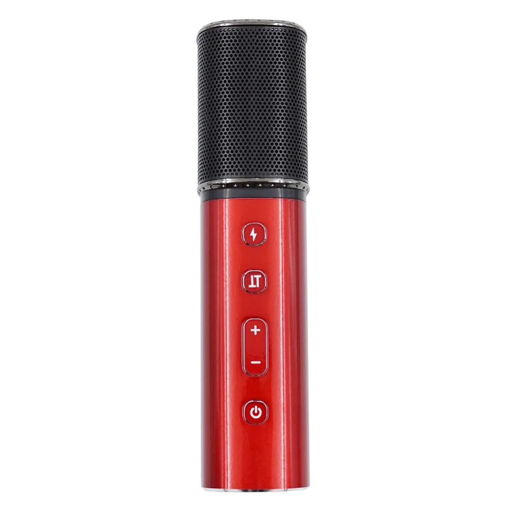 

Aluminum Alloy Wireless Mobile Phone Karaoke Reverb Condenser Microphone Built-In DSP Universal Handheld Mic For IOS Android