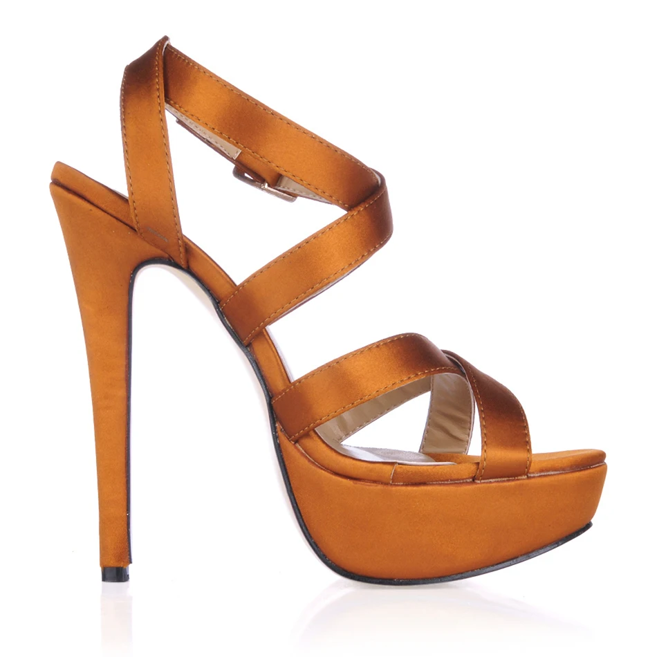 CHMILE CHAU/пикантная атласная обувь для вечеринок; женские босоножки на высоком каблуке-шпильке с пряжкой и ремешком на лодыжке; zapatos mujer; 3463SL-A5