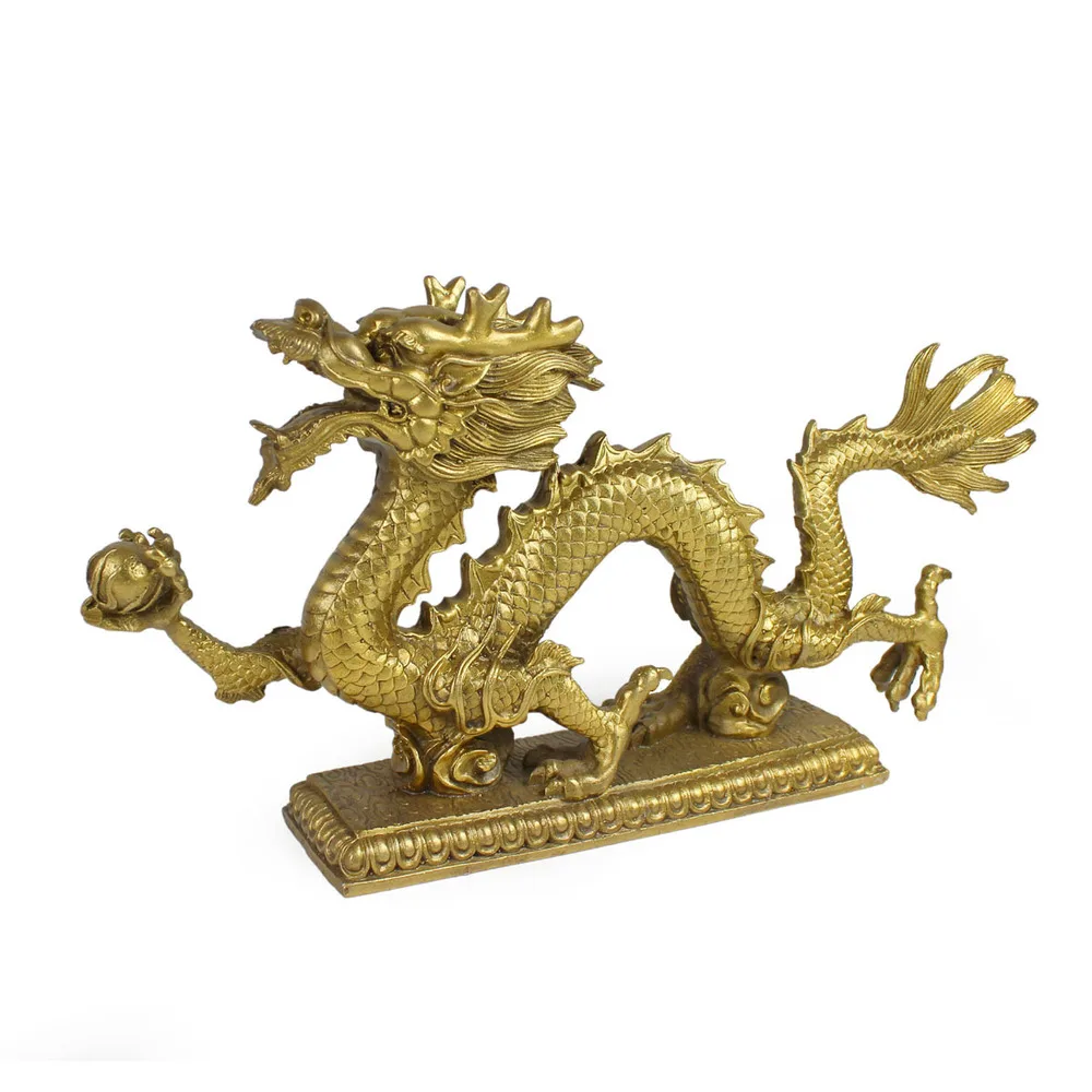 

Carving Work of Art Decoration copper dragon decoration crafts lucky dragon decoration gold dragon decoration Bronze