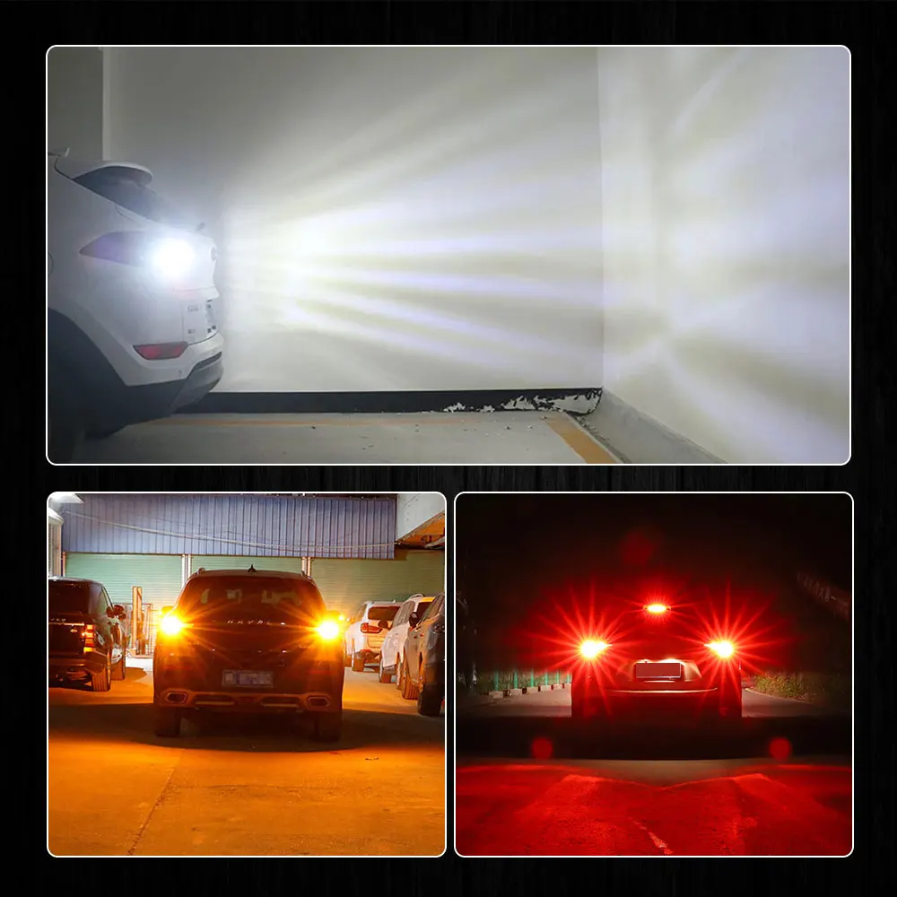 KAMMURI PY21W светодиодный 1156 BAU15S P21 car led фонарь для автомобиля DRL поворотник резервные