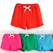 Летние повседневные однотонные Шорты Унисекс из хлопка Одежда для мальчиков и девочек модные детские штаны Прямая поставка 0227