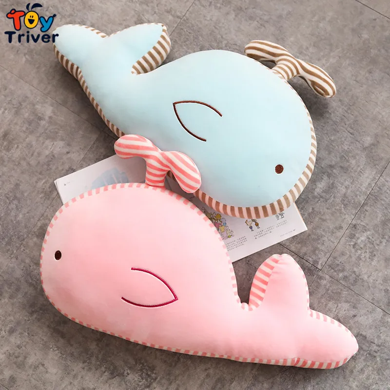 Plush Whale Toy Stuffed Ocean Animal Sleeping Appease Doll Cushion