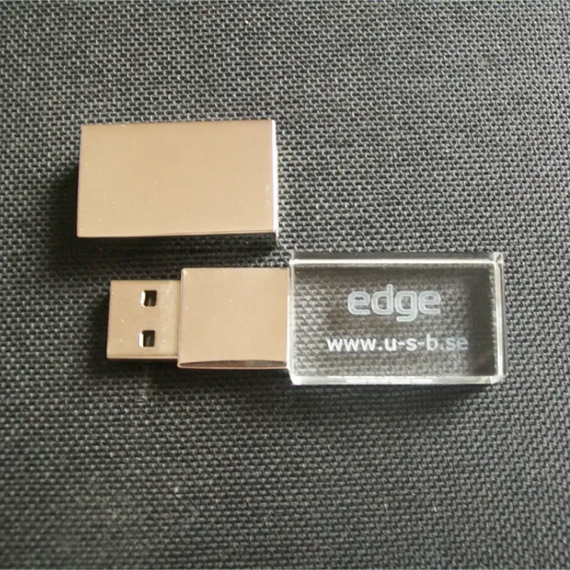 Кристальный usb 2,0 флэш-накопитель с металлической головкой usb накопитель Пользовательский логотип карта памяти 4 ГБ 8 ГБ 16 ГБ 32 ГБ флэш-диск более 10 шт. бесплатный логотип