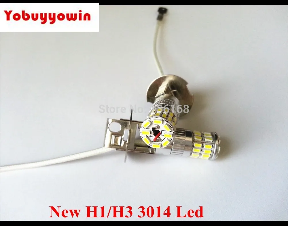 Бесплатная доставка 2 шт. Canbus без ошибок H3 белый 18 Вт Samsung 3014 SMD чип светодиодная