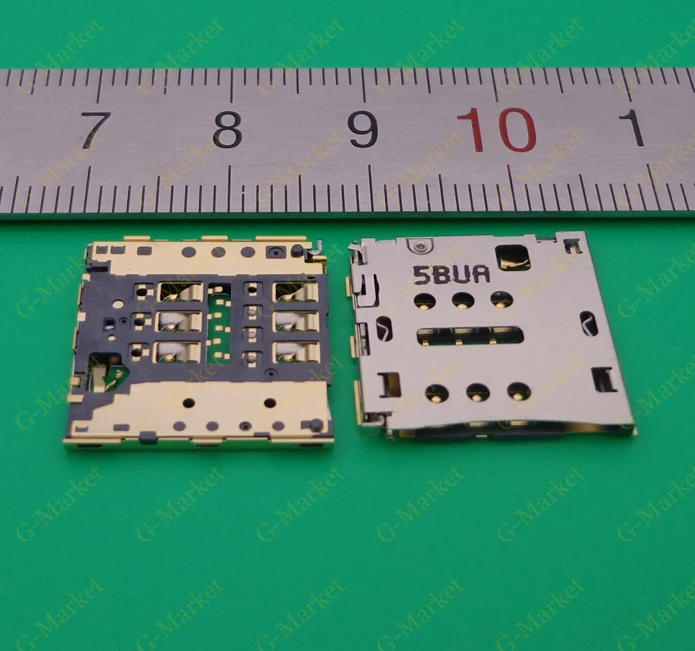 

2pcs sim card reader slot tray holder connector for lenovo K80M K80 socket module plug jack