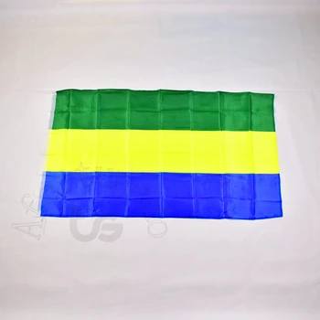 

Gabon 90*150cm flag Banner 3x5 Foot National flag for meet,Parade,party.Hanging,decoration