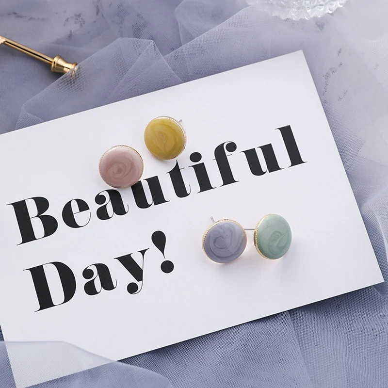 Новое поступление контраст Styd Серьги геометрический серьги в форме конфет 2019