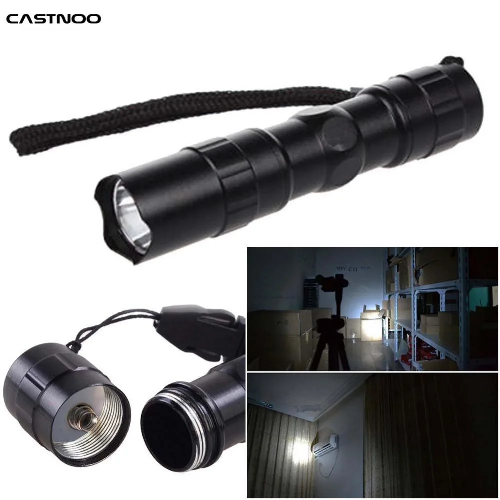 Penlight flashlight 2000lm Q5 torch Adjustable Focus lamp by AAA/14500 waterproof with Key chain