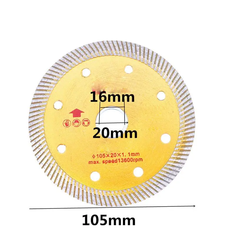 Новинка, 1 шт., 105x20x1,1 мм золото алмазный пильный диск отрезной диск для резка гранита Мрамор Бетон Камень