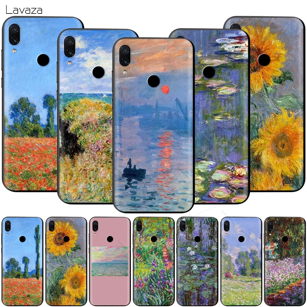 Чехол Lavaza Claude Monet Garden Lotus Bridge для Xiaomi Redmi Note 4A 4X 5 5A 6 6A 7 S2 Pro Go Prime Plus |