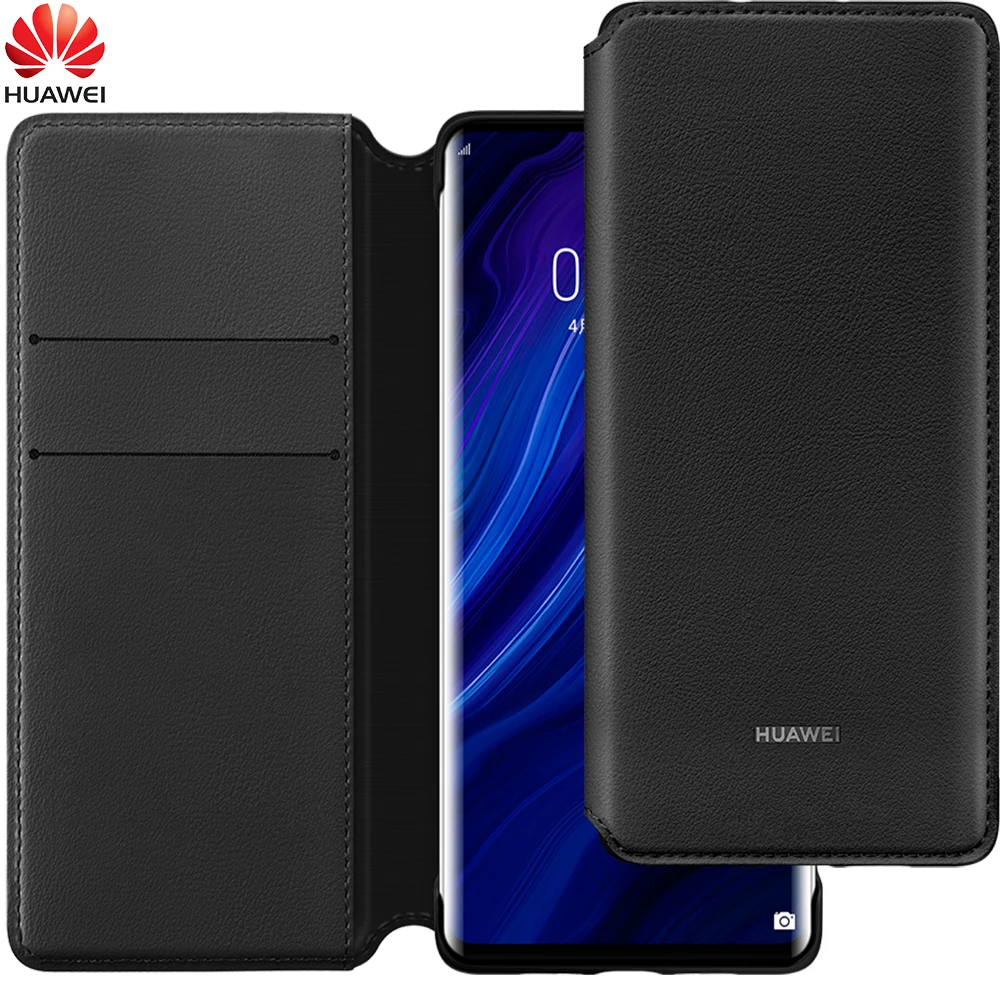

Original Official Huawei P30 Pro Case PU Leather Sleep Wake Up Wallet Card Protection Cover Huawei P30 Case P30 Pro Flip Cover
