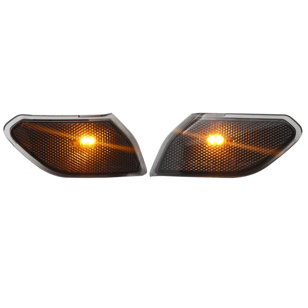 Smoke Side Marker Lights Amber Turn Signal Light for Jeep Wrangler JL 2018 (15)