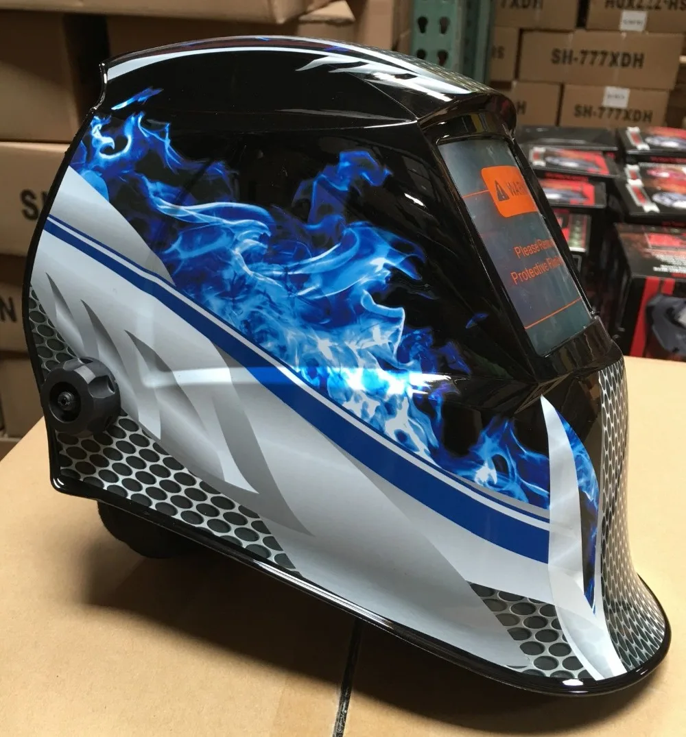 

Solar Powered Welding Helmet Auto Darkening Hood with Adjustable Shade Range FMT New Auto Darkening Welding/Grinding Helmet Mask
