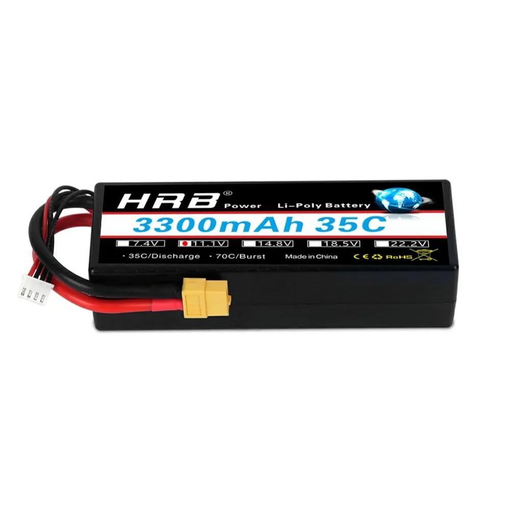 HRB 3S 11.1V 3300mAh 35C Hard Case Lipo