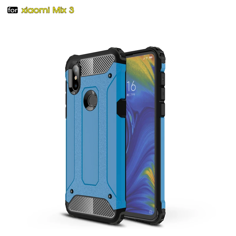 Phone Cases For Xiaomi Mi Mix 3 Case On Mi Mix 3 6.39" Full Wrapped Heavy Hybrid PC+TPU Cover For Xiaomi Mi Mix 3/Mi Mix 3 Cover