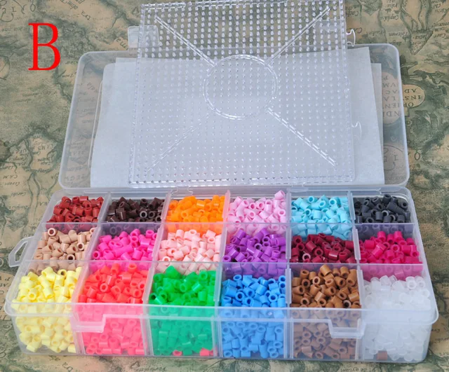Wholesale fashion 5mm Hama/perler beads 5400pcs Beads 18 kinds colors